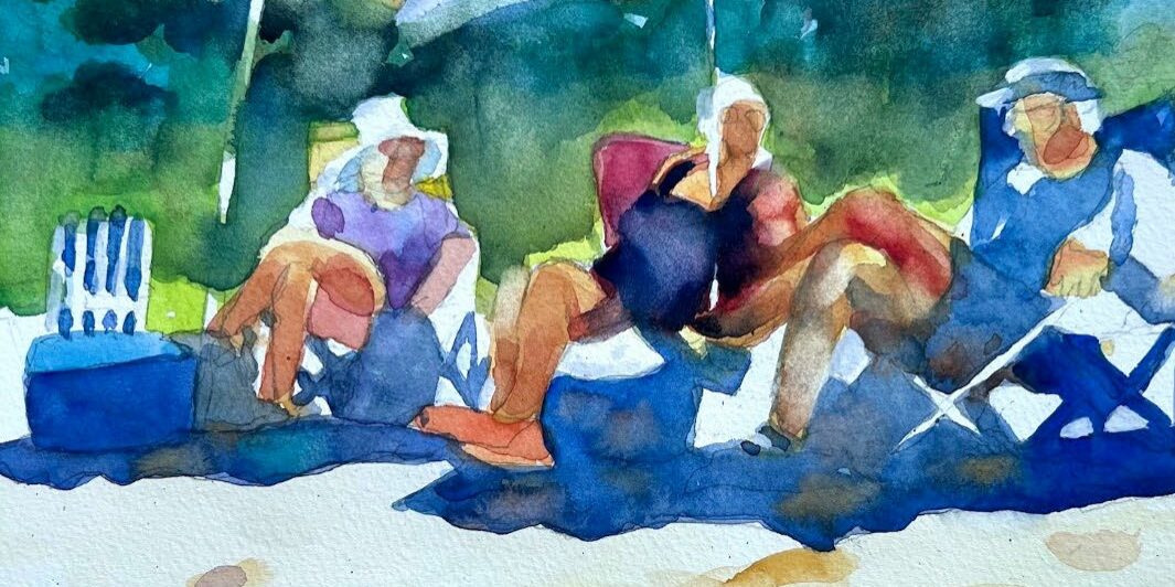 “Beach Day”
Christine Heyse, AWS, NWS, DWS
FIRST PLACE AWARD
Watercolor on Paper
$375